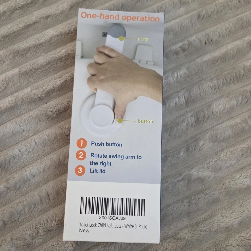 NEW Baby Toilet Lock by Wappa Baby with Arm Top Safety Toilet Seat Lock